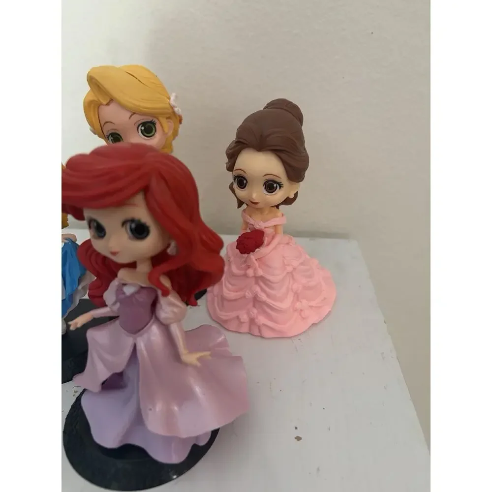 Disney Characters Firgues Lot Of 4 Alice, Ariel, Rapunzel and Belle